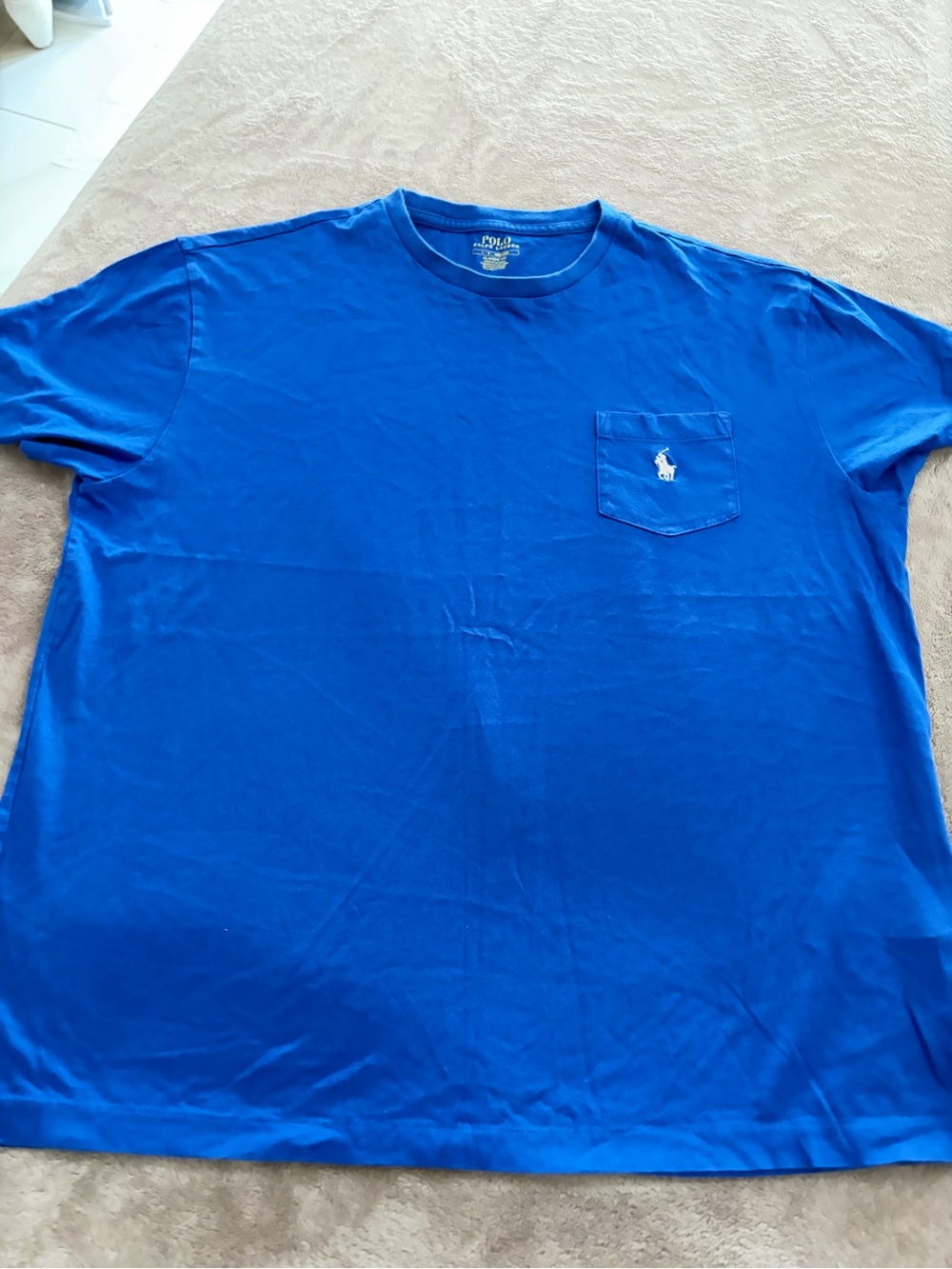 Men’s Polo by Ralph Lauren Royal Blue Short-Sleeve Pocket Tee